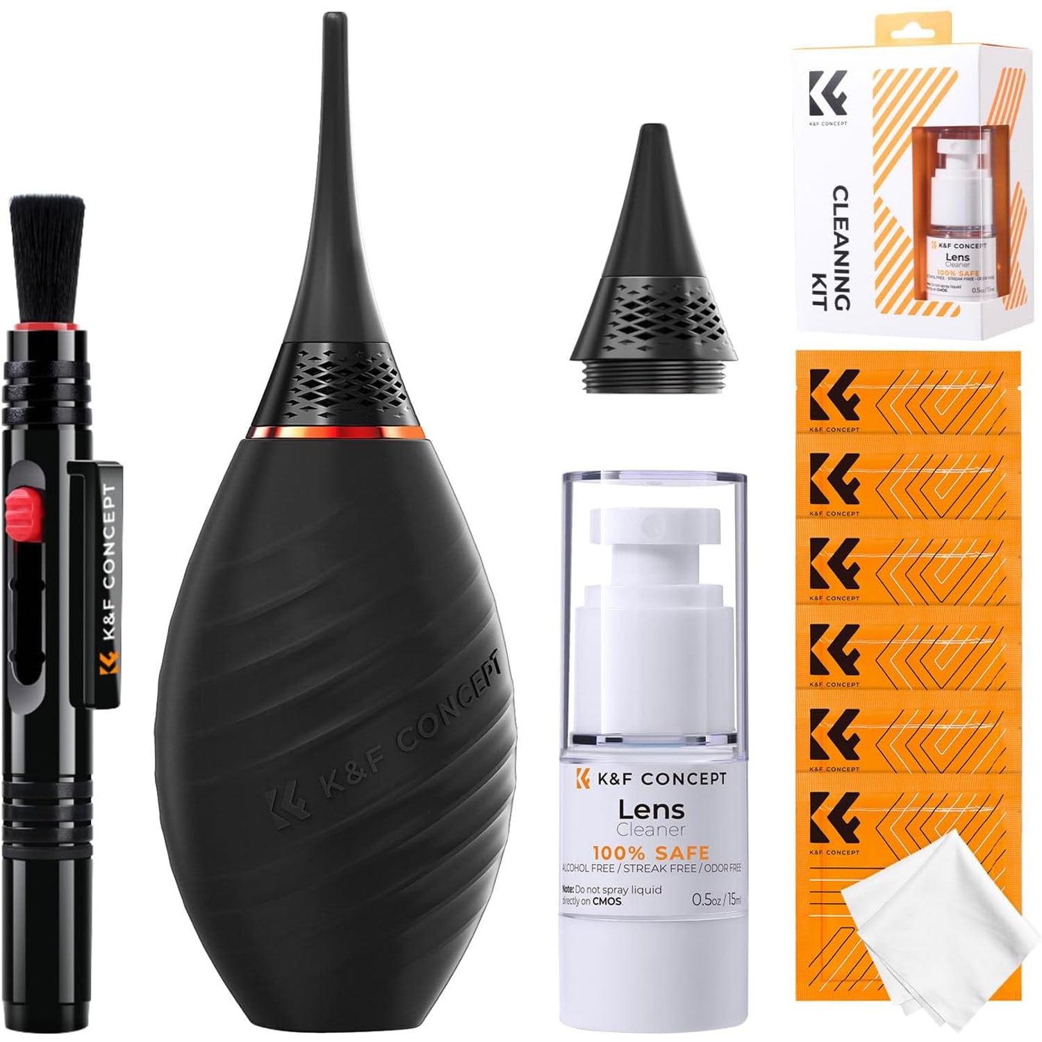 10-in-1 Camera Cleaning Kit with Air Blower, Lens Pen and Lens Cleaner