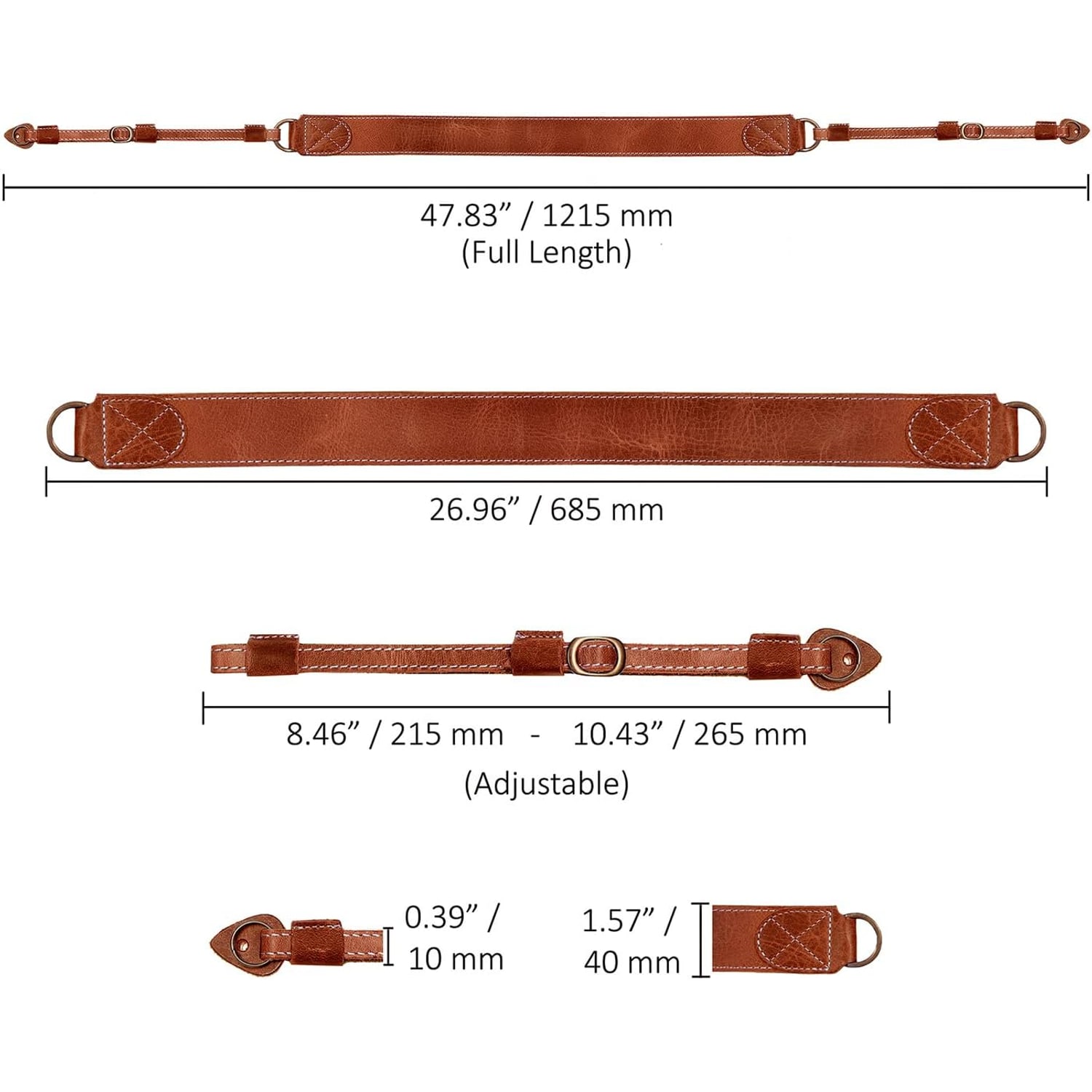 Genuine Leather Camera Neck Strap