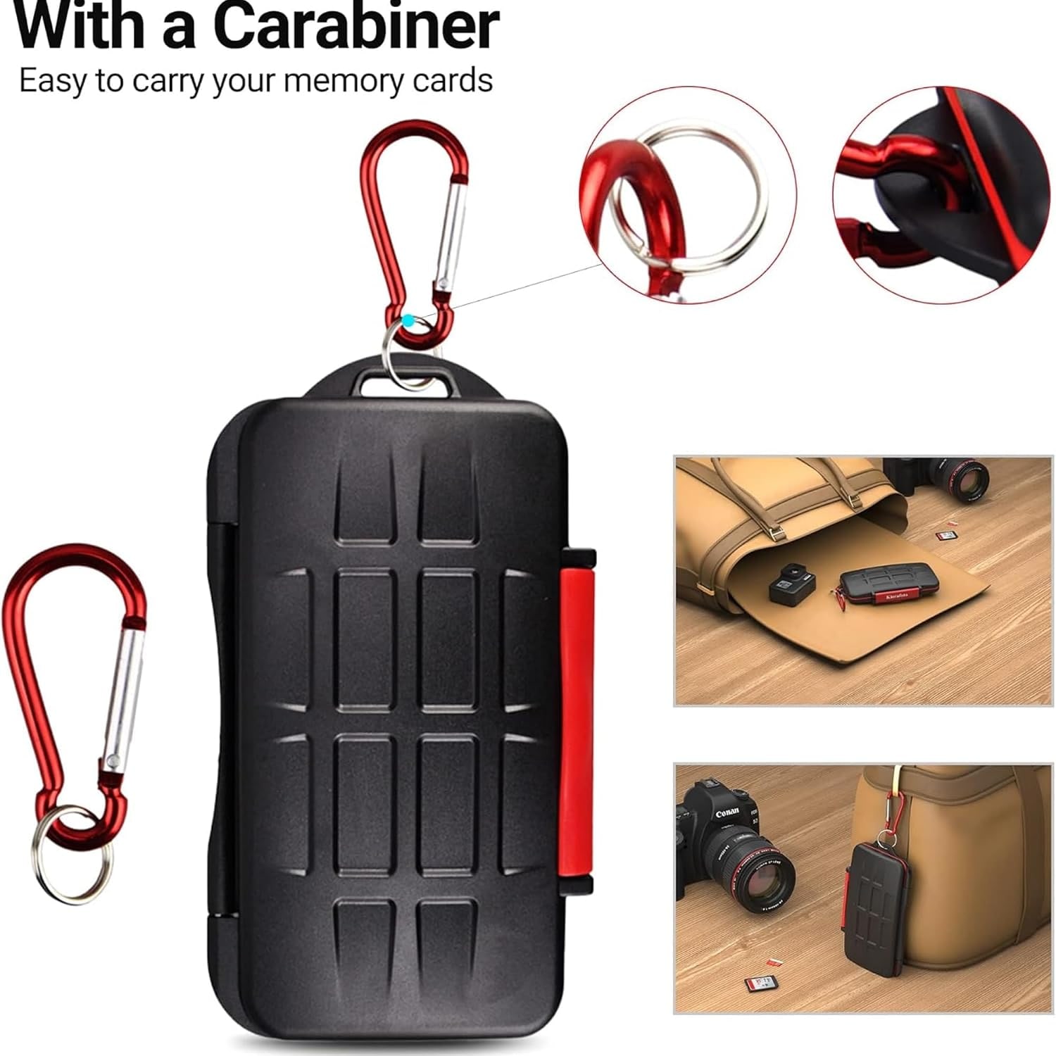 24-Slot SD and Micro SD Memory Card Case