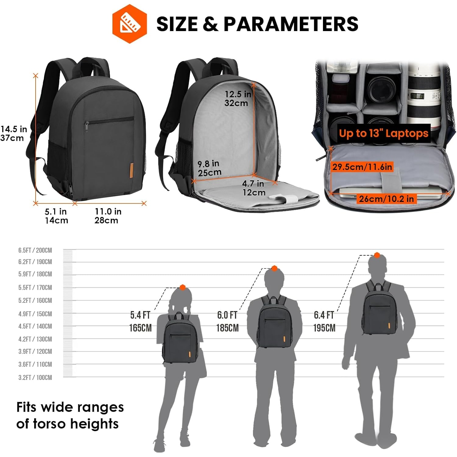 Small Camera Backpack with Rain Cover: image 8