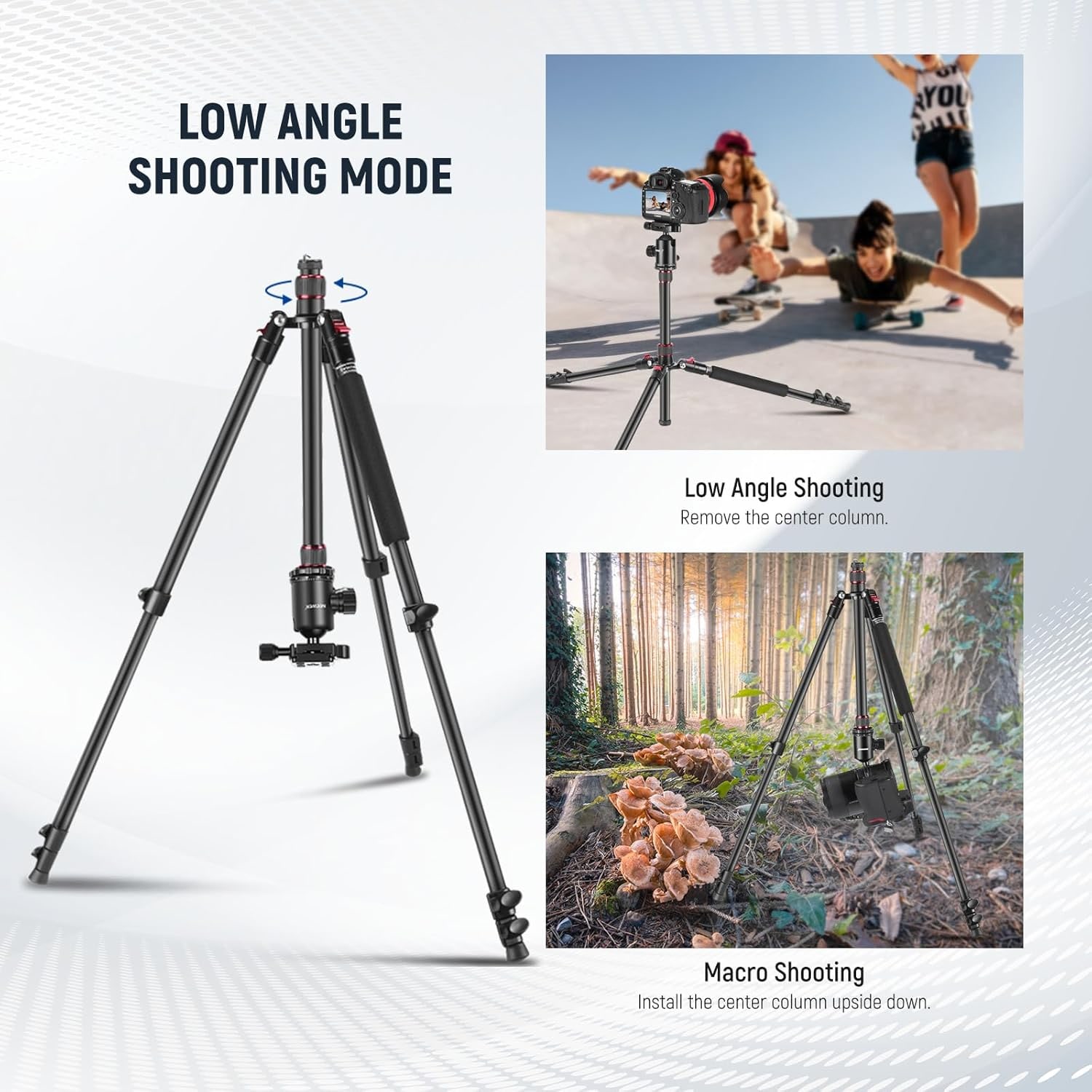 77 Inch Aluminum Tripod and Monopod with 360 Ball Head