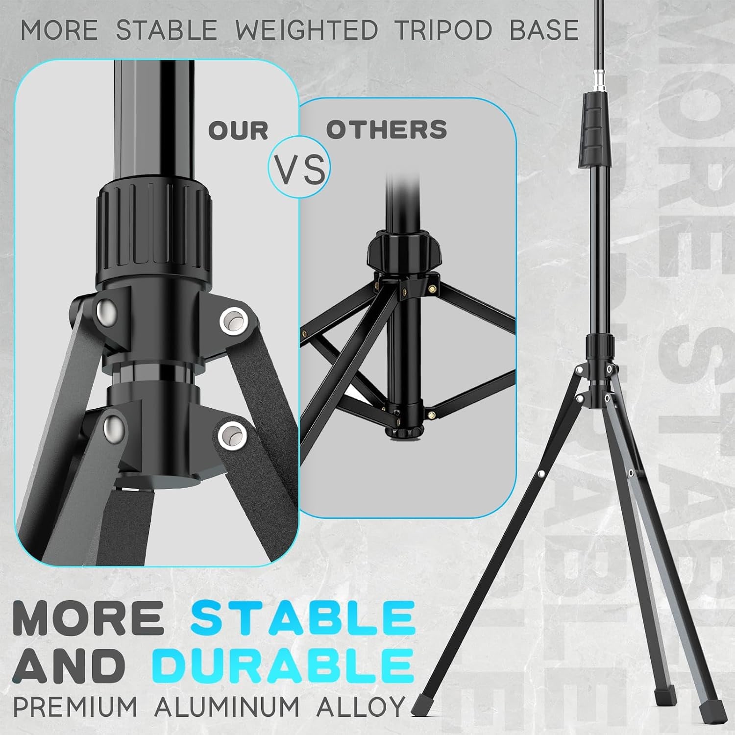 Overhead Phone Tripod with 16.5-Inch Flexible Gooseneck