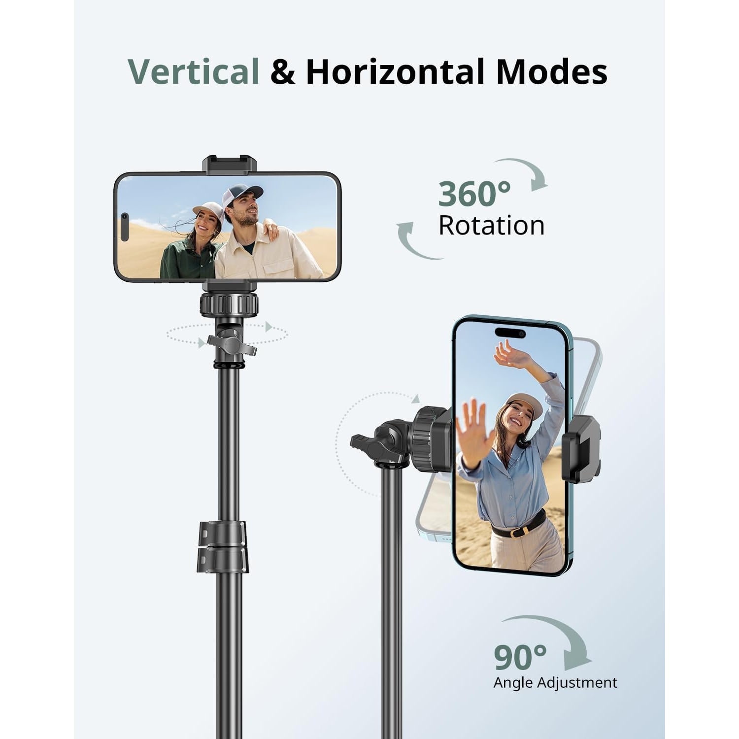 62-Inch Phone Tripod and Selfie Stick with Wireless Remote