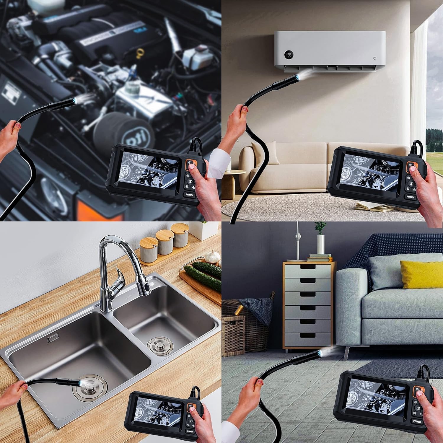 Endoscope Camera with 4.3 Inch Screen and LED Probe: image 4