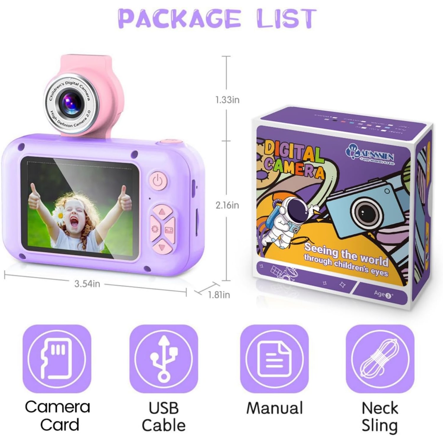 Kids Camera with 180° Flip Lens and 2.4" IPS Screen: image 7