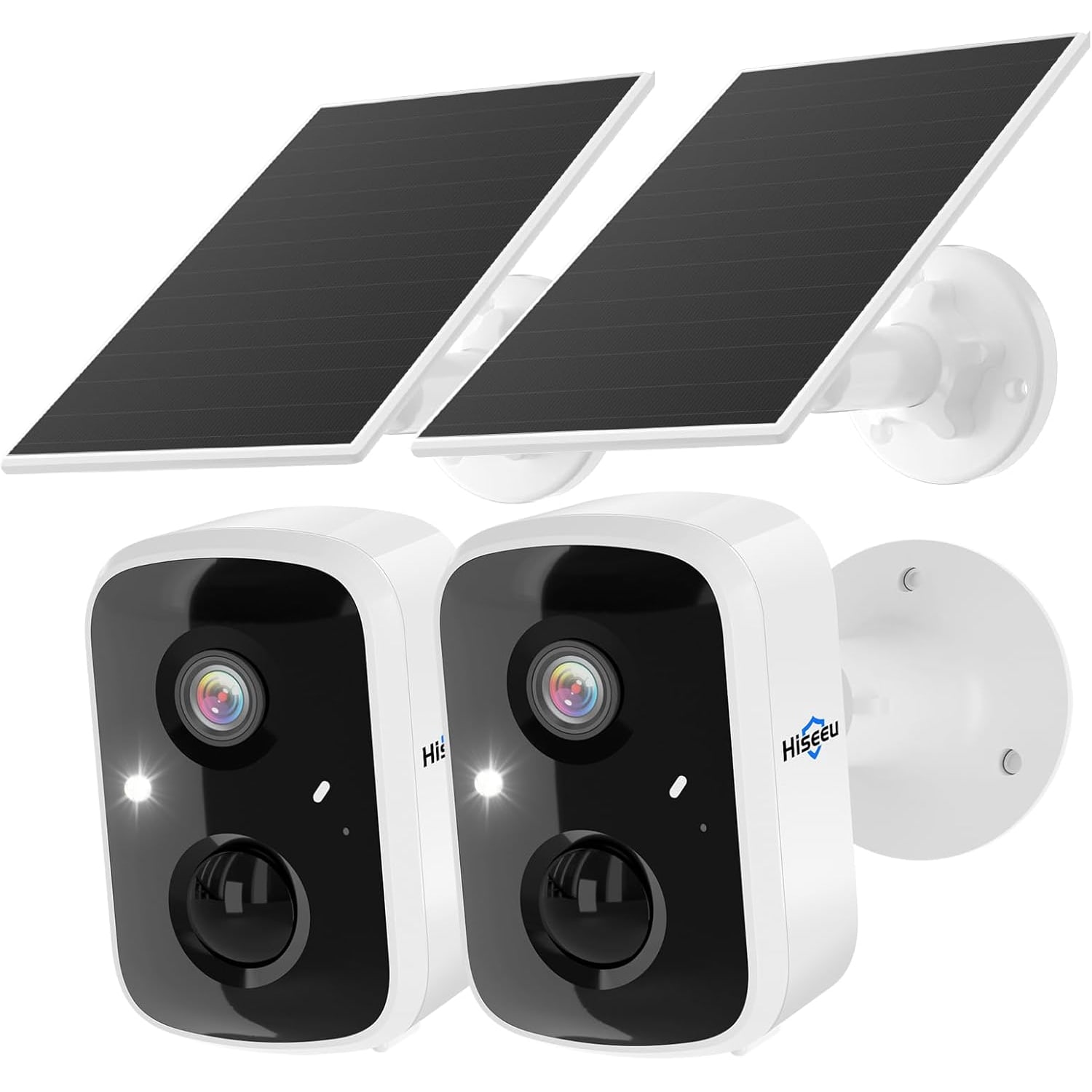 4MP Solar Security Camera (2-Pack) with Solar Panels and Colour Night Vision