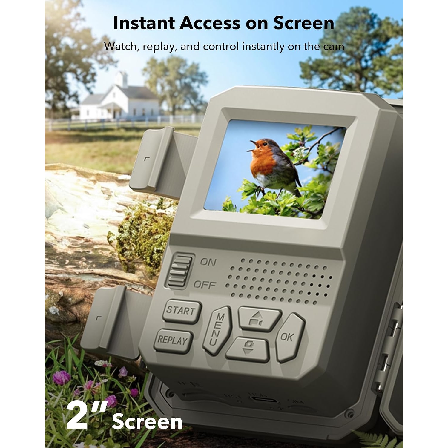 Solar Trail Camera 4K Wildlife Monitor with Night Vision: image 7
