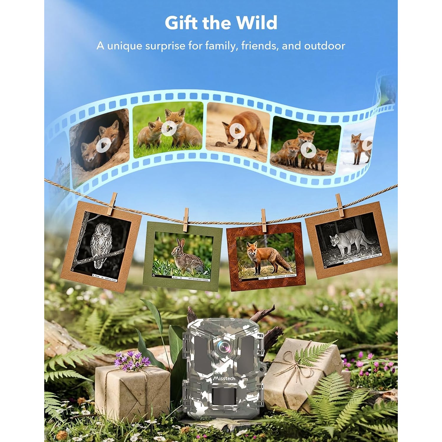 Solar Trail Camera 4K Wildlife Monitor with Night Vision: image 8