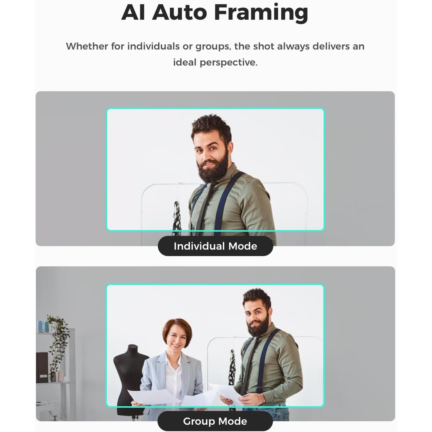 1080p Auto Framing Webcam with 100fps