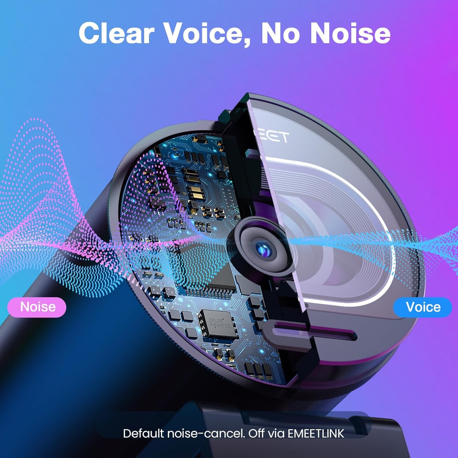 4K Streaming Webcam with PDAF Autofocus and Dual Noise-Cancelling Mics