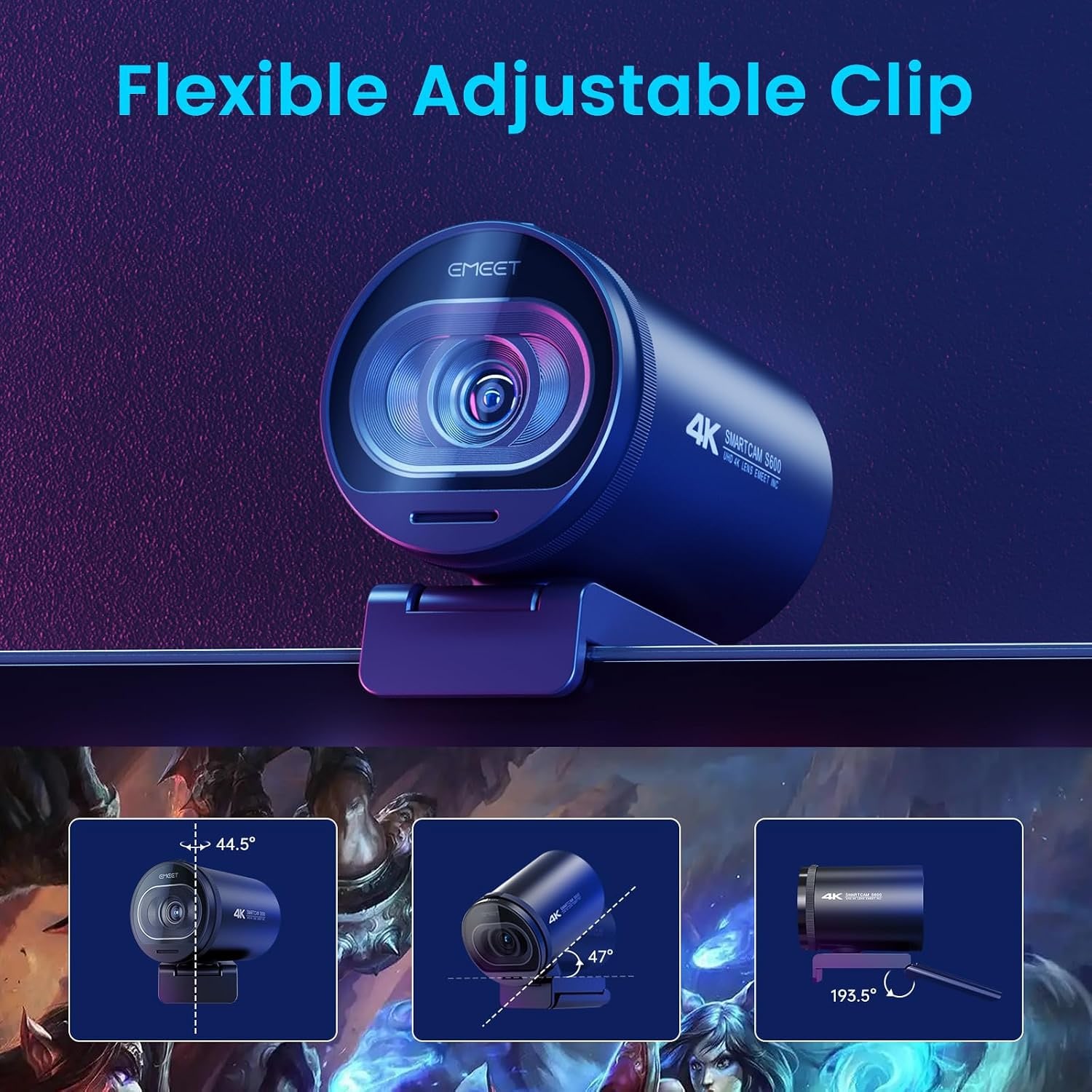 4K Streaming Webcam with PDAF Autofocus and Dual Noise-Cancelling Mics: image 8